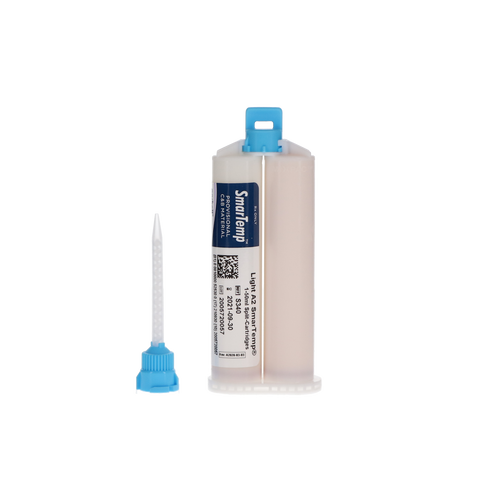 SmarTemp Provisional C&B Resin, Split Cartridge, 50 ml, Light A2, 1/Pk, S340