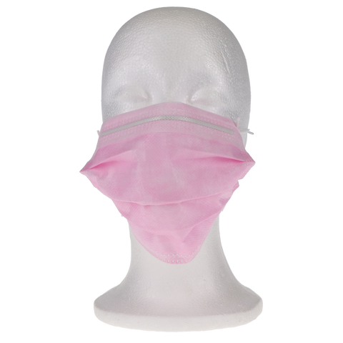 SafeMask Premier Elite Procedure Earloop ASTM Level 3 Pink, 2046, Infection Control, Masks-Earloop