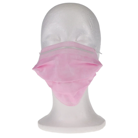 SafeMask Premier Elite Procedure Earloop, ASTM Level 3, Pink, 50/Box, 2046 (DAMAGE BOX)