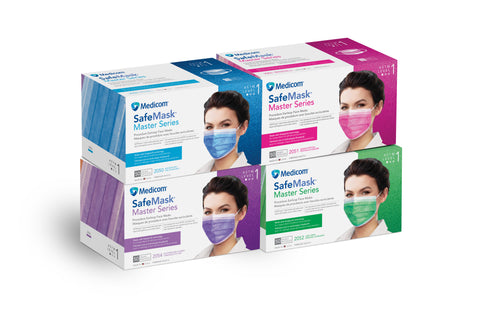 Safe+Mask Master Series Procedure Earloop, ASTM Level 1, Azalea Festival, 50/Box, 2051