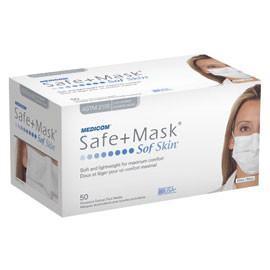 SafeMask SofSkin Procedure Earloop Face Masks ASTM Level 1 Blue, 2081, Infection Control, Masks-Earloop