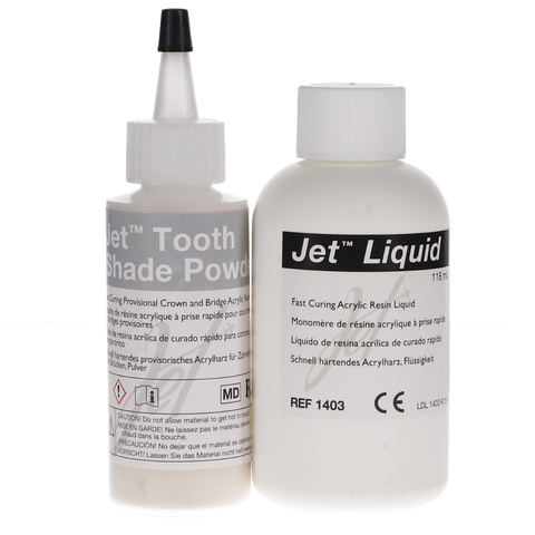 Jet Tooth Shade Temporary C&B Acrylic Resin, 6/1 Kit