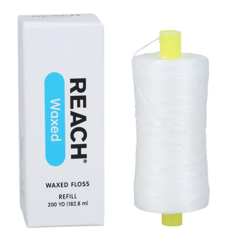 Reach Waxed Dental Floss, Refill, 200 yd, Unflavored, 1/Pk