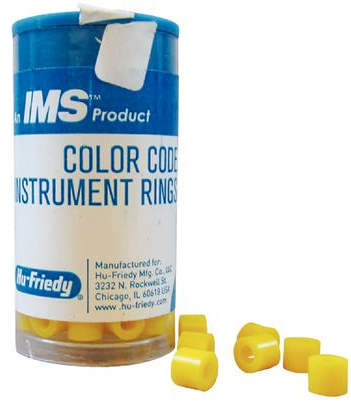 IMS Color Code Instrument Rings Large Yellow, IMS-1285L, Organizing, Instrument Identification