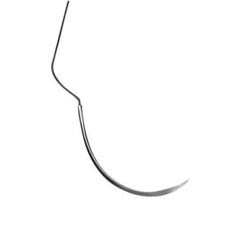 Perma Sharp Suture, Black Braided Silk, Non-Absorbable, C-6, 4-0, 27", 12/Pk, PSN683S