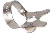 Rubber Dam Clamp, # 2A, Larger Premolars, Satin Steel, 1/Pk, RDCM2A