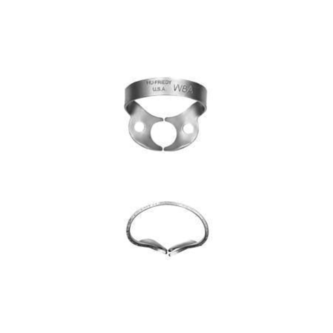 Rubber Dam Clamp, # W8A, Molars, Satin Steel, 1/Pk, RDCMW8A