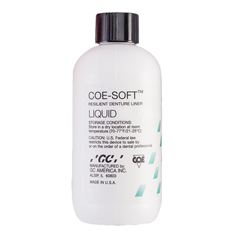 Coe-Soft Resilient Denture Reline Material, Liquid Refill, 6 oz, 1/Pk