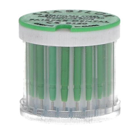 Stabilok Dentin Pins, Stainless Steel, Standard Kit, 0.027", Green, 20/Pk, 50052 (Discontinued)