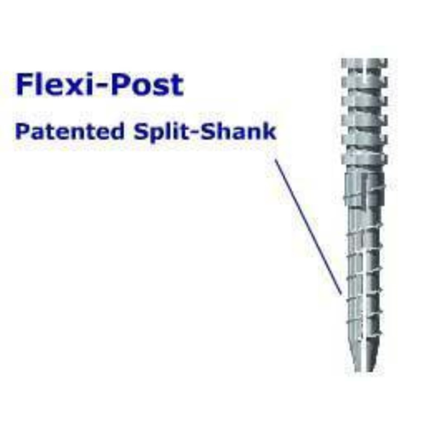 Flexi-Post, Stainless Steel, Economy Refill, # 00, White, 30/Pk