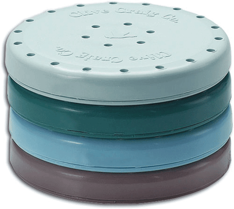 Bur Block Magnetic 24 Hole Round Blue, 31006