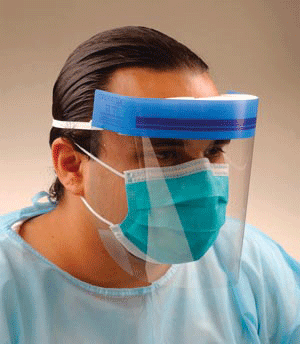 Disposable Face Shield Standard 24/Bx ASTM Level 1, GCSS