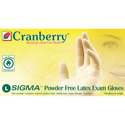 Sigma Latex Powder-Free Examination Gloves, Extra Small, 100/Box