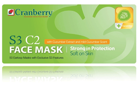 Cranberry S3 C2 Face Masks Blue 50/Bx ASTM Level 2