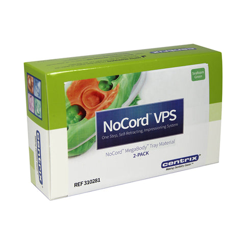 NoCord VPS Impressioning System, MegaBody Tray Material, 50 ml, Seafoam Green, 2/Pk, 310281