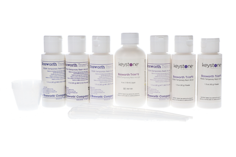 Trim II PEMA Temporary Resin Acrylic, Standard Kit, 6+1/Pk, 921090