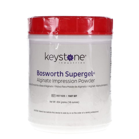 Supergel Alginate Impression Material, Fast Set, Can, 1 lb, 1/Pk, 921826