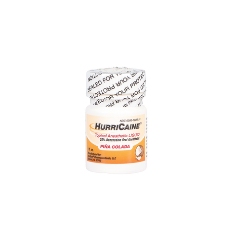 HurriCaine Topical Anesthetic Liquid, 1 oz/Jar, Pi?a Colada, 1/Pk, 0283-1886-31