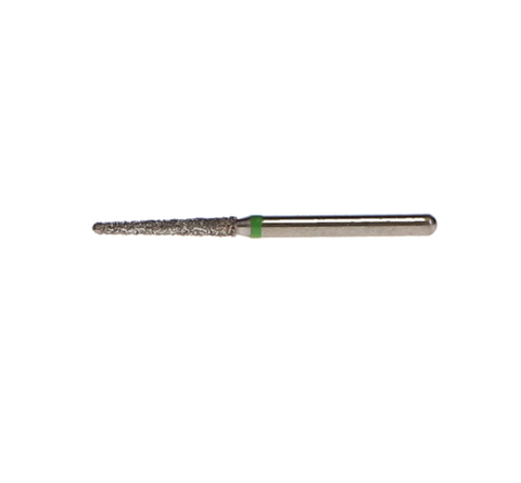 NTI Diamond Burs, FG, Round End Taper, # 850, 1.4 mm, Coarse, Green, 5/Pk, C850-014