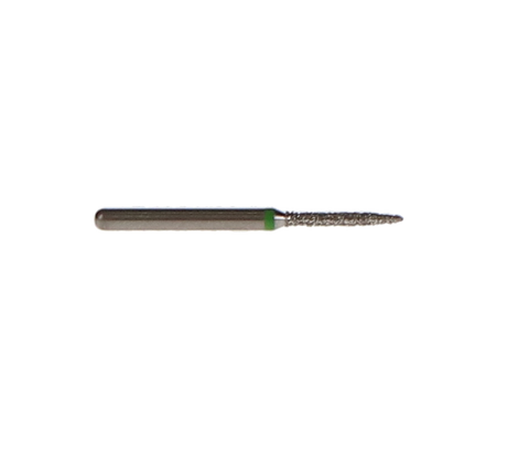 NTI Diamond Burs, FG, Flame, # C862, 1.0 mm, Coarse, Green, 5/Pk, C862-010