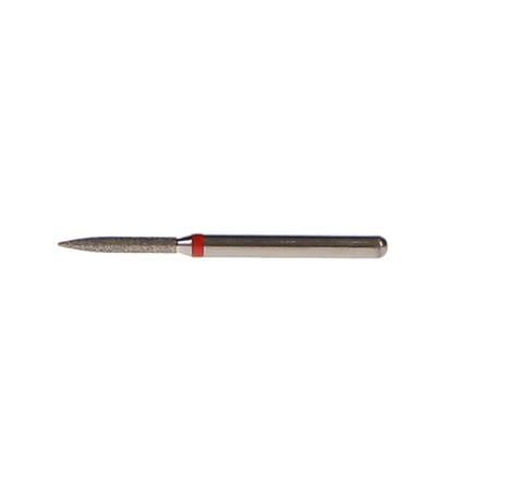 NTI Diamond Burs, FG, Flame, # F862, 1.0 mm, Fine, Red, 5/Pk, F862-010