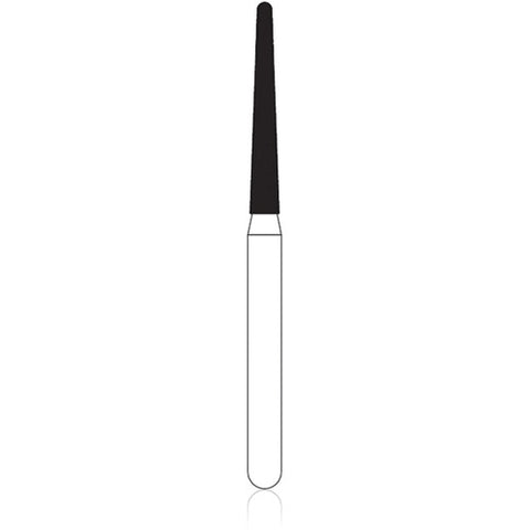 NTI Diamond Burs, FG, Taper Round End, # M850, 1.4 mm, Medium, Gray, 5/Pk, M850-014
