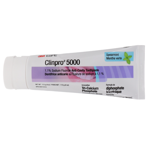 Clinpro 5000 Anti-Cavity Toothpaste, 1.1% NaF, 4 oz Tube, Spearmint, 1/Pk, 12215SM