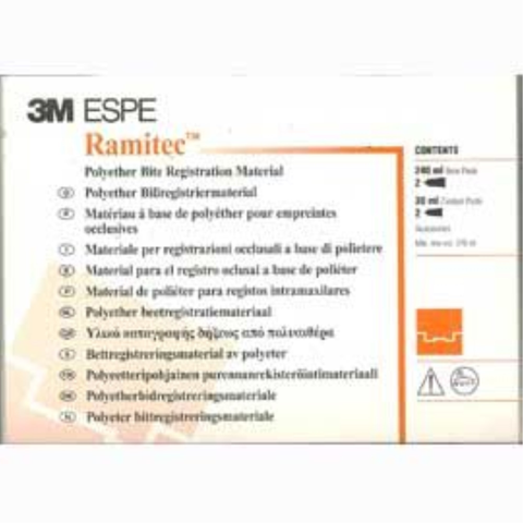 Ramitec Polyether Bite Registration Impression Material, Double Pack, 1/Pk
