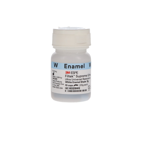 Filtek Supreme Ultra, Capsule Refill, 0.2 g, Enamel, White, 10/Pk
