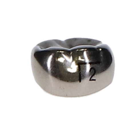 Ion Nichro Stainless Steel Molar Crowns, First Permanent Molar, # 2 Lower Left, 5/Pk, 6LL2