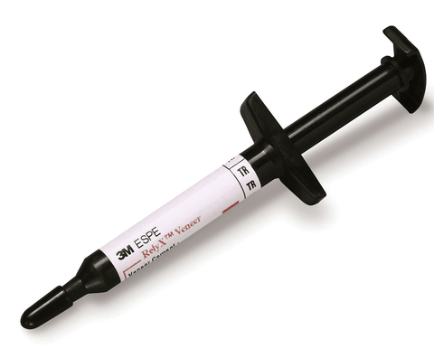 RelyX Light Curing Resin Veneer Cement, Syringe Refill, 3 g, Translucent, 1/Pk, 7614TR
