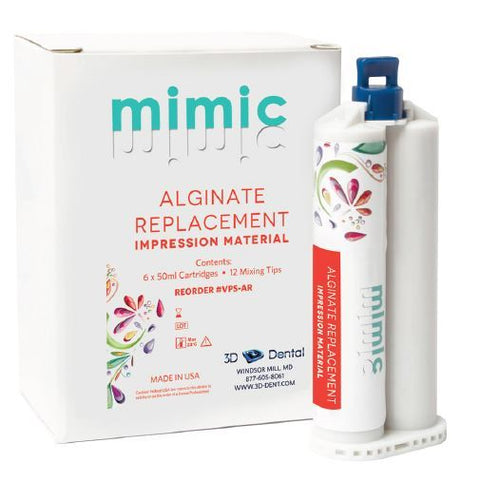 Mimic Replacement Alginate 50 ml 6/Pk, VPS-AR, Impression Material, Alginate Substitutes