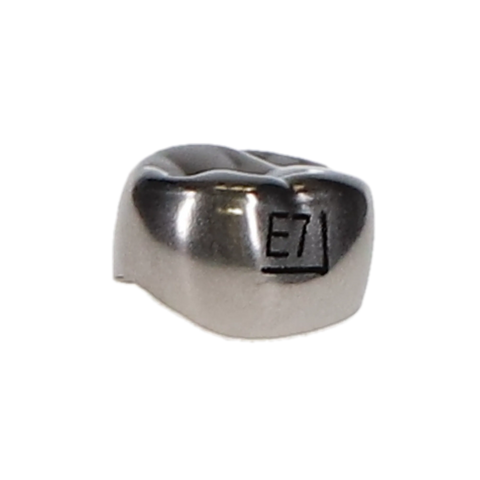 Ion Nichro Stainless Steel Molar Crowns, Pediatric, Second Primary Molar, # 7 Upper Right, 5/Pk, EUR7