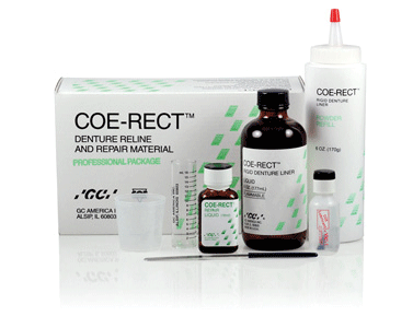 Coe-Rect Rigid Denture Liner Professional Pack 1/Pk, 343001, Impression Material, Repair Acrylics