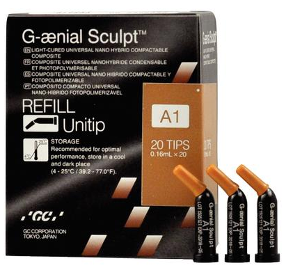 G-ÃƒÂ¦nial Sculpt Universal Composite Unitip Refill 0.16 ml, 009169, Cosmetic Dentistry, Composites