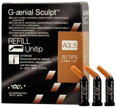 G-aenial Sculpt Universal Composite, Unitip Refill, 0.16 ml