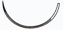 3-0 Braided Silk Sutures with X-1 Needle, 18", Black, 12/Pk, 632G