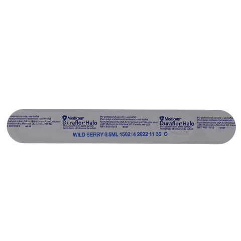 Duraflor Halo White Varnish, 5% Sodium Fluoride, Unit Dose, 0.5 ml, Wild Berry, 250/Pk, 1030-WB250
