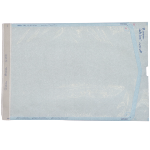 SafeSeal Quattro Pouches, 10" x 14", 200/Pk, 88035-4