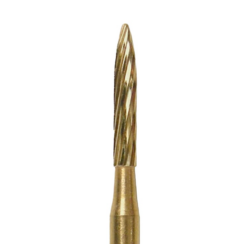 NeoBurr 12-Blade Trimming & Finishing Carbide Single-Use Burs, FG, Flame, H48L12, 1.2 mm, 25/Pk, H48L12