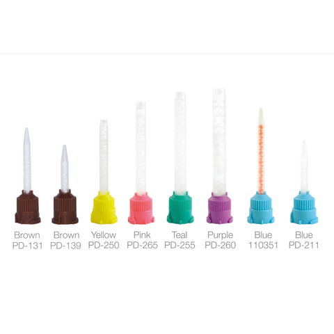 Pac-Dent High Performance Mixing Tips - Large (6.5 mm), Teal. 48/Bag., PD-255