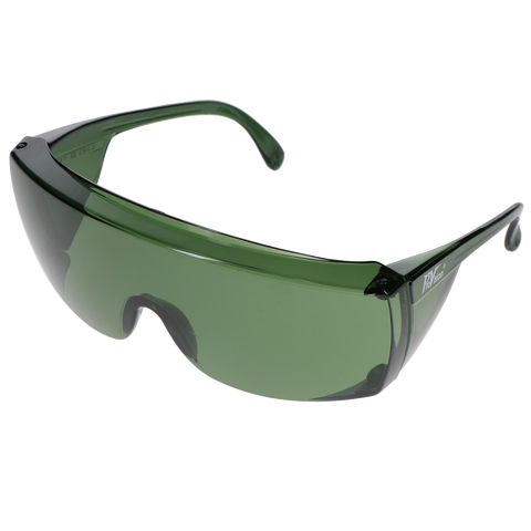 EyeSaver Sleeks Safety Eyewear, Green, 1/Pk, 18S