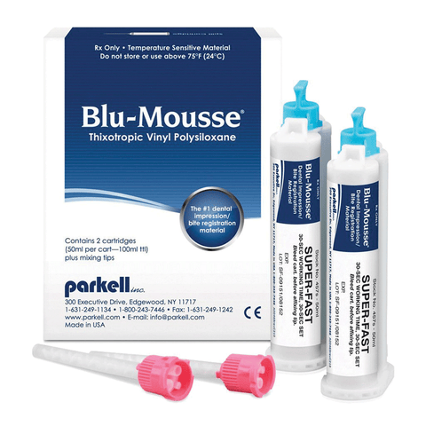 Blu-Mousse Bite Registration Peppermint Package, S437S