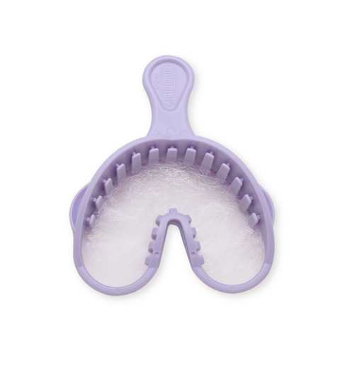 Alfa Triple Tray Impression Trays, Small, Purple, 24/Pk, 1006313