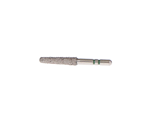 Two Striper Diamond Burs, FGSS, Short Cut, Round-End Taper, 780.9 S, 2.1.0 mm, Coarse, Green, 5/Pk, 2015906