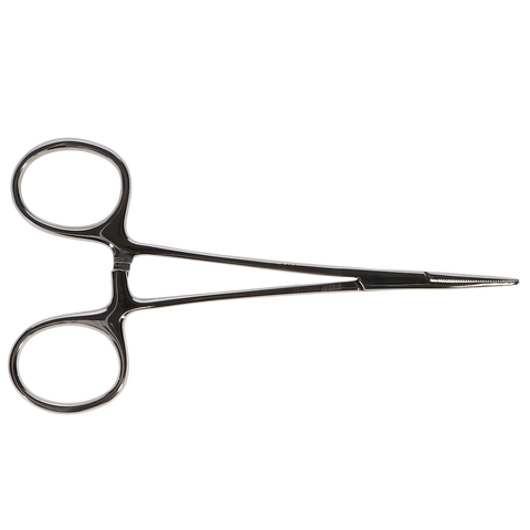 Hemostat, Straight, Stainless Steel, 4-3/4", 1/Pk, 9065126