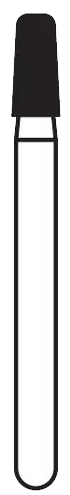 Solo Diamond Single Use Burs, FG, Modified KR Taper, # 0818.4, 1.8 mm, Coarse, Green, 25/Pk, 845KR018C