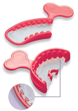 T-Loc Triple Tray Impression Trays, Three-Quarter Arch, 22/Pk, 1006274