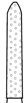 Two Striper Diamond Burs, FG, Bevel-End Cylinder, 251.8, 1.2 mm, Coarse, Green, 5/Pk, 2015069