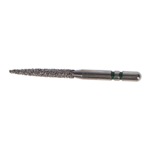 Two Striper Diamond Burs, FG, Flame, 260.10, 1.4 mm, Coarse, Green, 5/Pk, 2015125